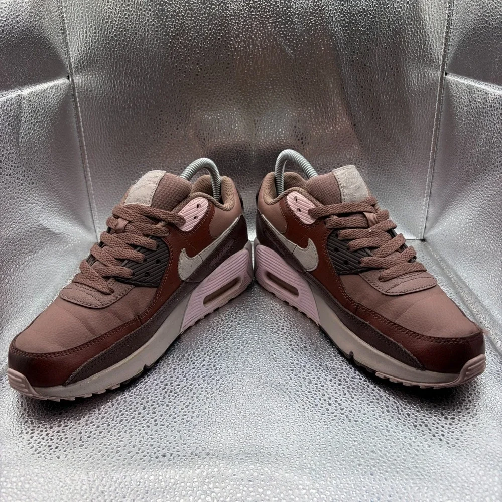 Size 5.5Y Nike Air Max 90 LTR (GS) Smokey Mauve Kids Sneakers CD6864-201